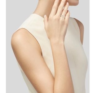 Tiffany and Co. Elsa Peretti Open heart ring size 4